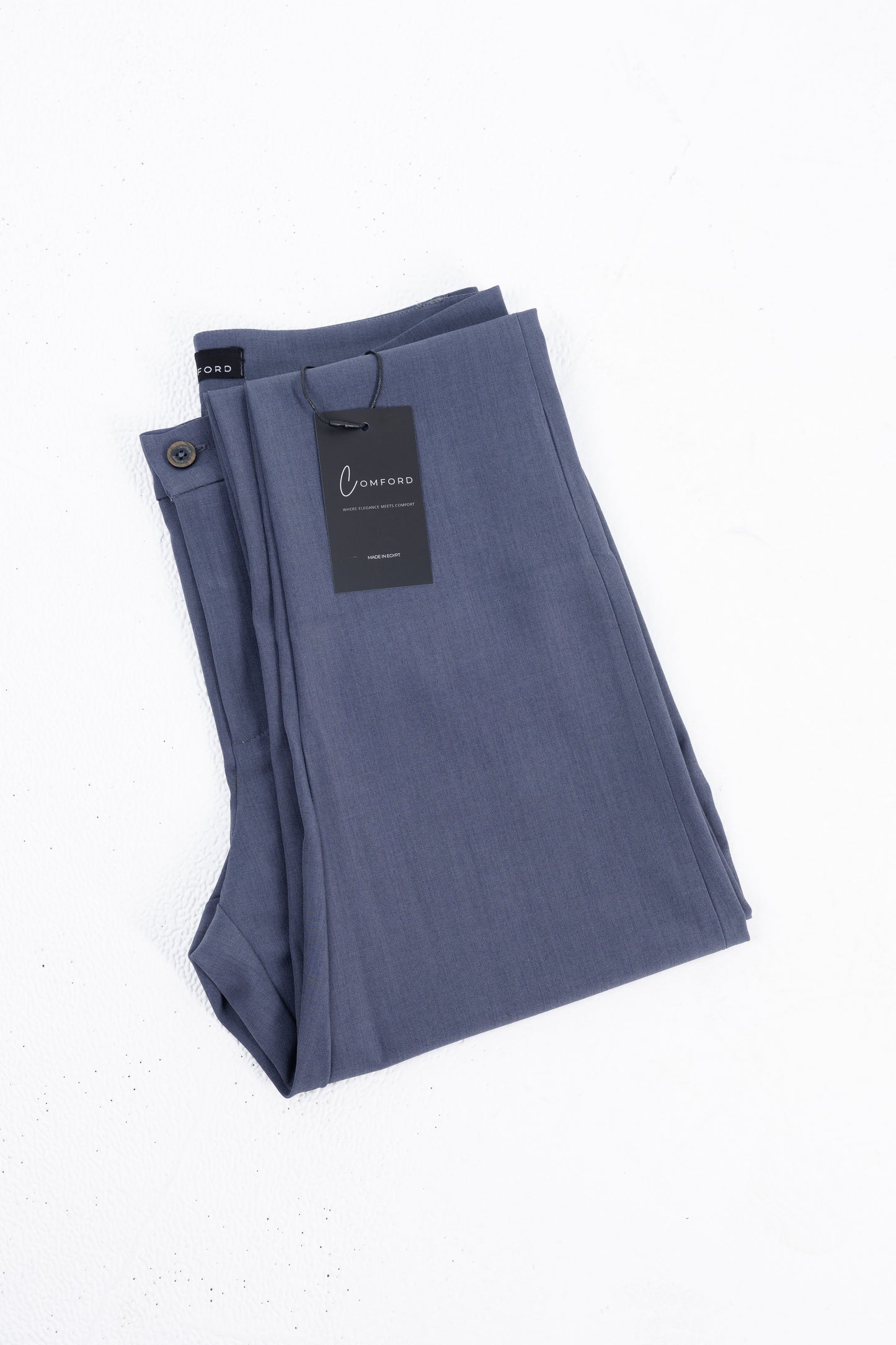 Comford Classic Slate Blue pants - fabric close-up highlighting breathable material